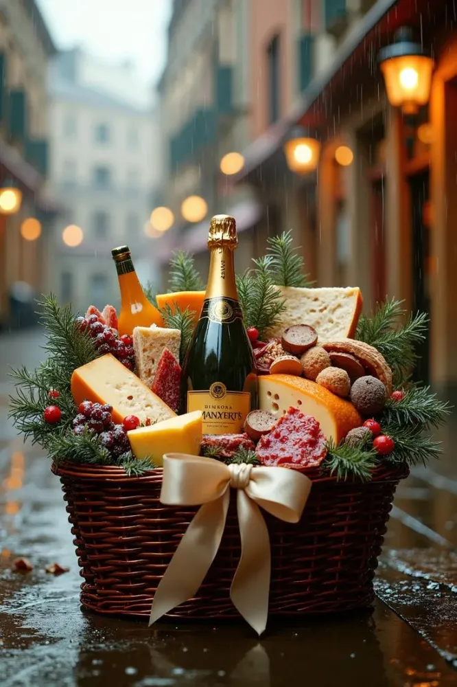 Festive Luxury Gift Basket - Gourmet Holiday Thank You